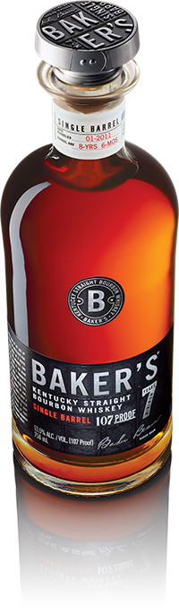 Bottle of Baker's Bourbon